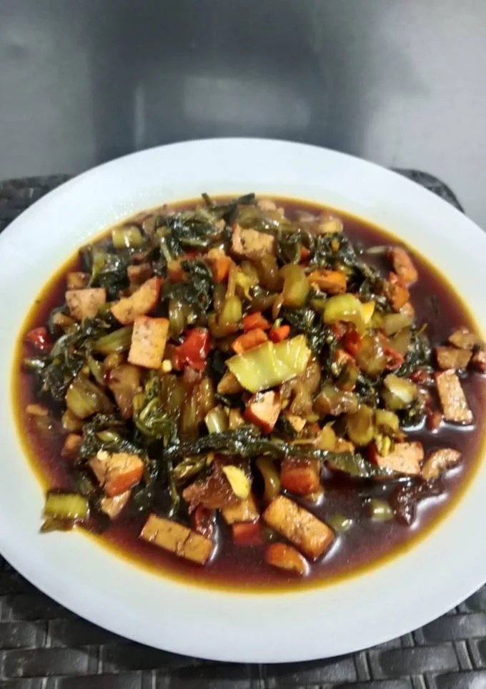 Tumis Sayur Asin Tahu yang Lezat dan Praktis